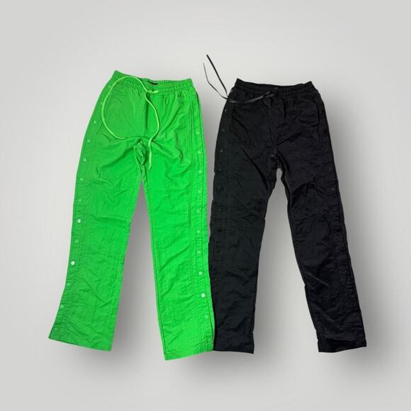 NOVAMEN Lot of 4 Pants Y2K Streetwear Track Pants Snap Button Cargo Utility sz S - Picture 2 of 9